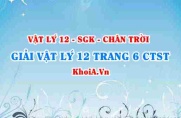 Giải Vật lí 12 trang 6 Chân trời Sáng tạo